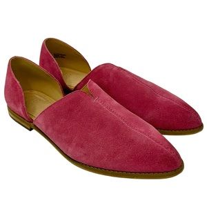 Frye and Co. Women's Fenn D'Orsay Loafer Flat Magenta Pink Size 98